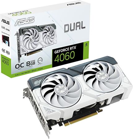 Asus Dual White RTX 4060 128 Bit GDDR6 8 GB Ekran Kartı