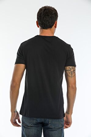 Slazenger SARGON I Erkek T-Shirt Siyah