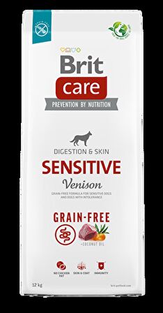 Brit Care Sensitive Tahılsız Geyik Etli 12 kg Yetişkin Köpek Maması