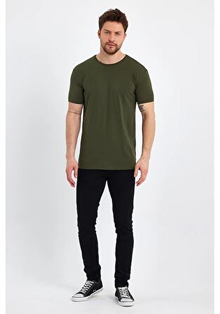 Erkek Bisiklet Yaka Basic Tişört