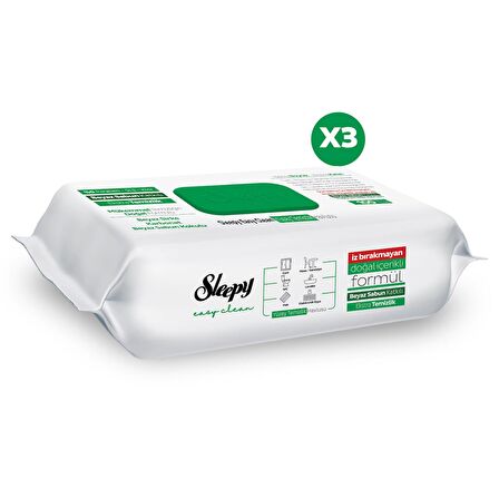 Sleepy Easy Clean Yüzey Temizlik Havlusu&Mendili 3X100 (300 Yaprak)