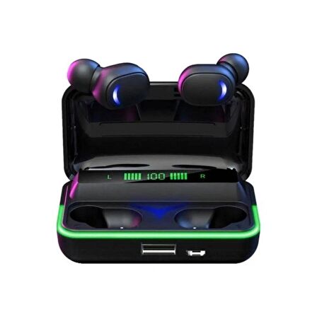 E10 Bluetooh Kulaklık Dijital Göstergeli Stereo Dokunmatik HD Ses