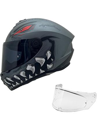 AXXIS DRAKEN S FORZA B5 MAT GREY (BİR BEDEN BÜYÜK SİPARİŞ VERİNİZ)