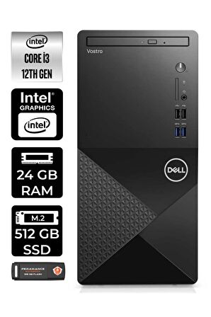 DELL VOSTRO 3910MT i3 12100 24GB RAM 512GB SSD FDOS N3563VDT3910EMEA MASAÜSTÜ PC & PER4 BELLEK