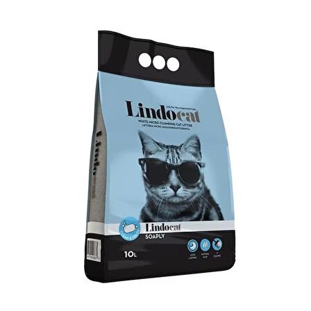 LindoCat Soaply Marsilya Sabun Kokulu Kedi Kumu 10 lt 2'li