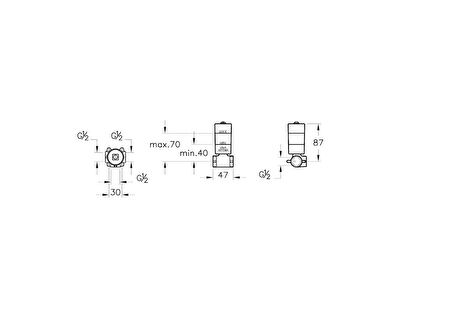 Artema A41455 Ankastre Stop Valf Mix, Sıva Altı Grubu