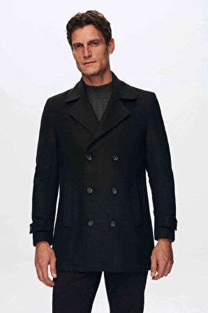 Ds Damat Regular Fit Siyah Kaban 5HF08ORT10001