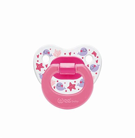 Wee Baby Desenli Damaklı Emzik No:3 18+ Ay İndigo