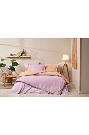 Özdilek Colour Stripe Çift Kişilik Nevresim Takımı Pembe