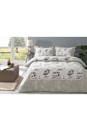 Özdilek Toile De Jouy Çift Kişilik Lastikli Fitted Çarşaf Nevresim Takımı