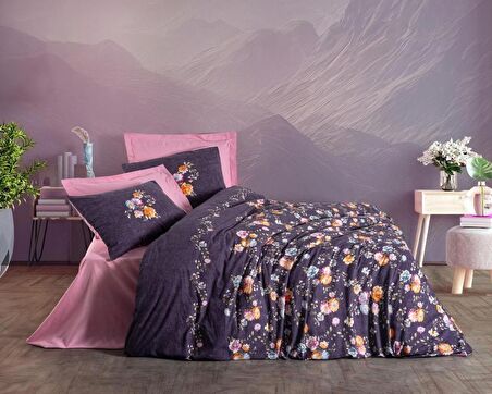 Cotton Box Feminen Çift Kişilik Nevresim Takımı Alessa Pembe
