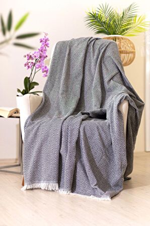 Tabu Home Dokuma Cozy Comfort Siyah Tv Battniyesi