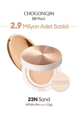Yaşlanma Karşıtı Bakım ve Yoğun Kapatıcılık Sunan Krem BB CHOGONGJIN BB Pact (23N) SPF50+/PA++++