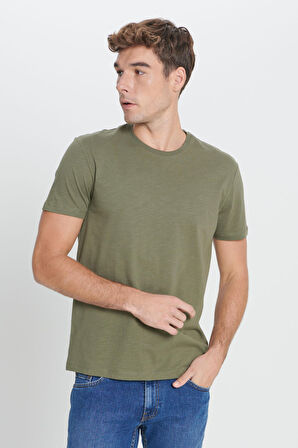 Altınyıldız Classics Haki Erkek T-Shirt 4A4824200050