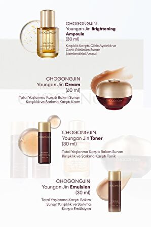 Kırışıklık Karşıtı, Cilde Aydınlık ve Canlı Görünüm Sunan Set CHOGONGJIN Youngan Brightening Set