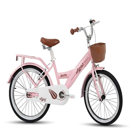 Tommybike Latte Sepetli, Elcikli 20 Jant Çocuk Bisikleti, 6-9 Yaş Çocuk Bisikleti Pembe