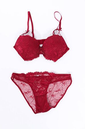 Pierre Cardin Kadın Balenli Destekli Push Up Sütyen Takımı
