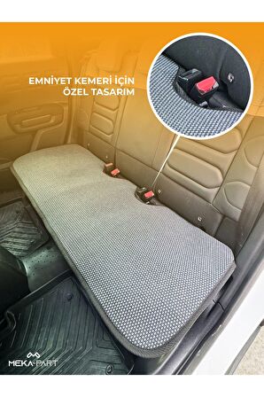 Meka Part Oto Koltuk Koruyucu Kılıf 5 Parça Universal Füme 2+3 %100 Pamuk