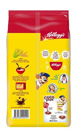 Kellogg's Coco Pops Çikolatalı Buğday ve Mısır Gevreği 700 Gr x 3 Adet, Lif, Demir ve 6 Vitamin içerir