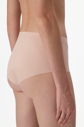 İz Bırakmaz Gül Kurusu  Lazer Kesim Yüksek Bel Slip Külot