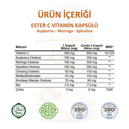 Ester C Kapsül (ESTER C VİTAMİN CAPSULE)