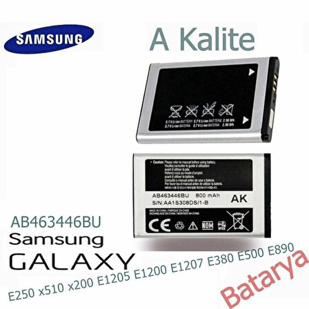 Samsung Ab463446Bu Batarya Samsung E250 x510 x200 E1205 E1200 E1207 E380 E500 E890 Uyumlu Batarya