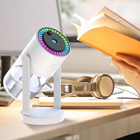 Mioji Mio AH8 Taşınabilir 2000mAh RGB 280ml Hava Nemlendirici Pembe