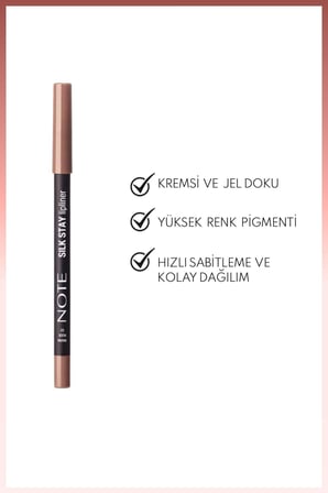 Silk Stay Lipliner Suya Dayanıklı İpeksi Dudak Kalemi - 02 Warm Nude - Nude