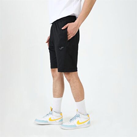 Joma Pol. Hawk - Erkek Siyah Likralı Spor Şort - 4231400
