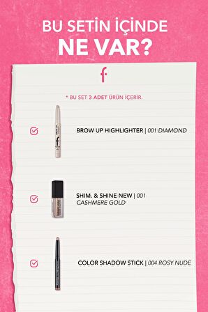 Flormar Shimmery Look 3'lü Makyaj Seti