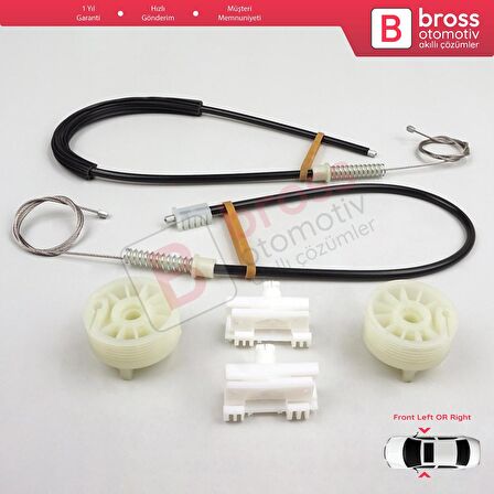 Citroen Saxo S0 S1 1996-2003 5-Kapı 9221H2 9222H4 İçin Ön Sol veya Sağ Kapı Cam Kriko Tamir Seti