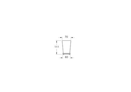 VitrA Base 400 A44145 Diş Fırçalığı, Krom