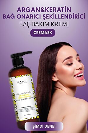 Maru Yoğun Bakım Durulanmayan Şekillendirici Saç Bakım Kremi 750 ml 8684382736645