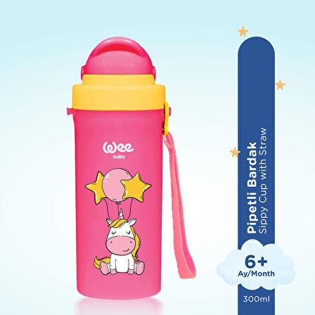 Wee Baby Pipetli Bardak 300 Ml - Pembe 