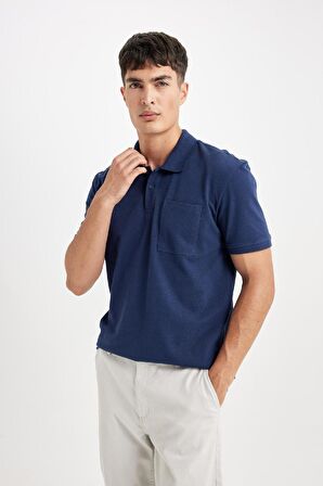 DeFacto New Regular Fit Kısa Kollu Pike Polo Tişört D4610AX24SMNV241