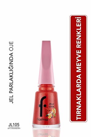 Flormar Jelly Look Yüksek Pigmentli & Parlak Bitişli Jel Görünümlü Oje