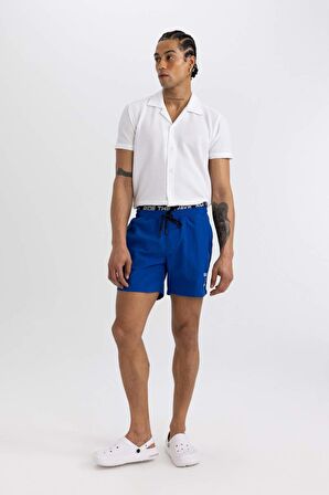 DeFactoFit Baskılı Kısa Boy Sporcu Deniz Şortu B5995AX24HSBE104