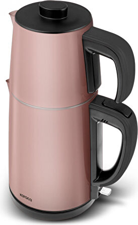 Karaca Gastro Dem 2 in 1 Çelik Inox Çay Makinesi ve Su Isıtıcı Rosegold
