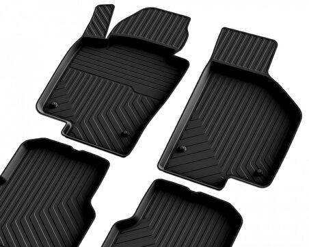 Volkswagen Tiguan 1 Ferrous 4D Havuzlu Kauçuk Paspas 2007 2015