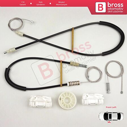 VW Sharan Seat Alhambra MK1 1995-2010 Ford Galaxy MK1 İçin Elektrikli Ön Sol Kapı Cam Kriko Seti