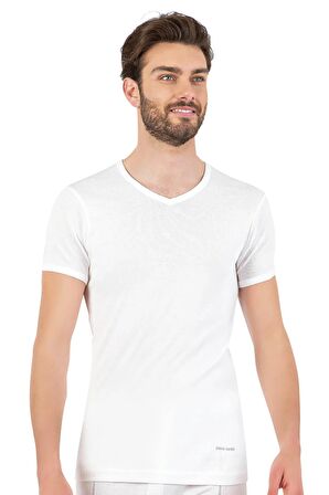 Pierre Cardin Erkek %100 Pamuk Ribana V Yaka Fanila