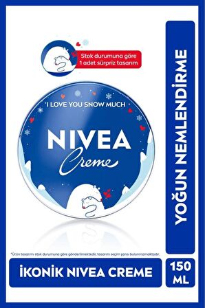 Nivea Creme 150ml, Bakım Yapan Koruma, Uzun Süreli Yoğun Nemlendirici, El Yüz Ve Vücut, Yumuşak Cilt Hissi