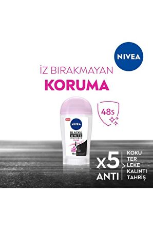 Nivea Nıvea Kadın Stick Deodorant Black&white Invisible Clear 48 Saat Anti-perspirant Koruma 40ml