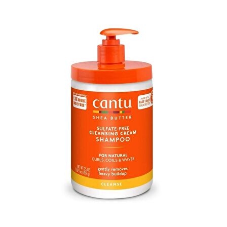 Cantu Kıvırcık ve Dalgalı Saçlar İçin Sülfat İçermeyen Temizleyici Krem Şampuan 709 gr
