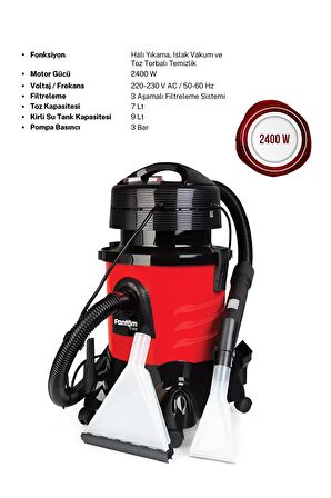 Jumbo Cc 9000 2400 W Halı Yıkama Robotu