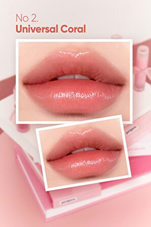 Doğal Tonlarda, Uzun Süre Kalıcı, Işıltılı Tint Peripera Water Bare Tint (02 Universal Coral)