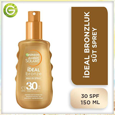 Garnier Ambre Solaire İdeal Bronzluk Güneş Koruyucu Sprey SPF30 150 ml