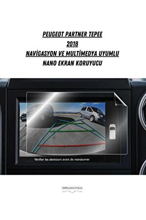 Peugeot Partner Tepee 2018 7 İnç Multimedya Uyumlu Nano Ekran Koruyucu