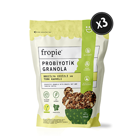 Probiyotik Granola - Brezilya Cevizi & Kahve 200 gr x 3 Adet