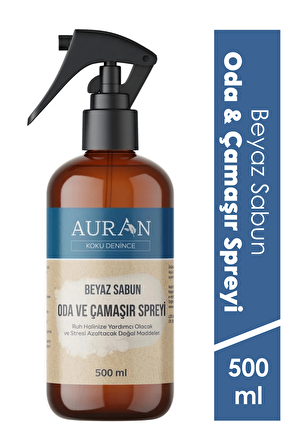 Beyaz Sabun Oda Ve Çamaşır Spreyi Oda Kokusu Room Spray Oda Spreyi Room Spray 500ml